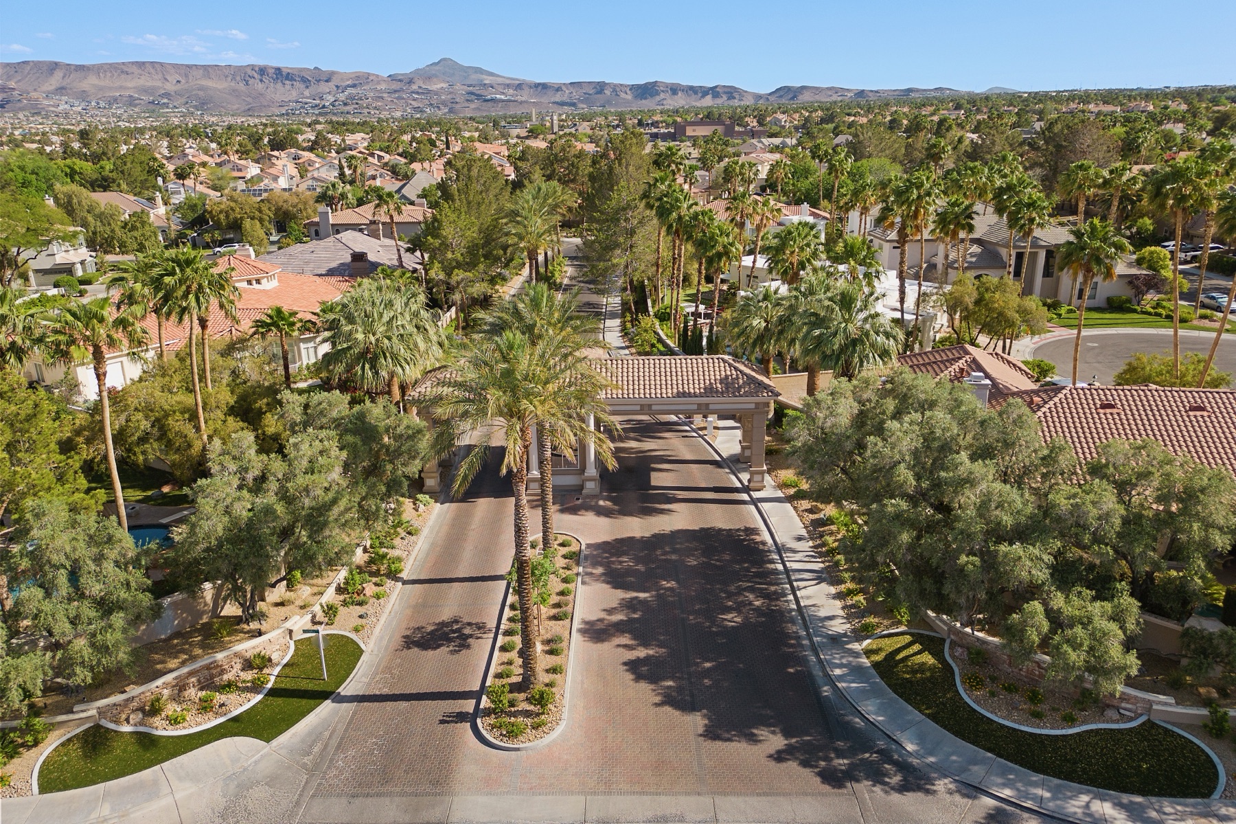 Aerial view of the Hillsboro Heights entrance